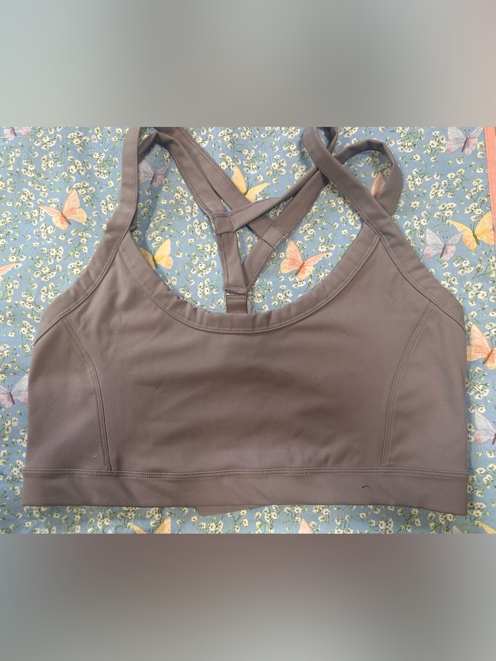 Free People Lilac Strappy Racerback Sports Bra XL